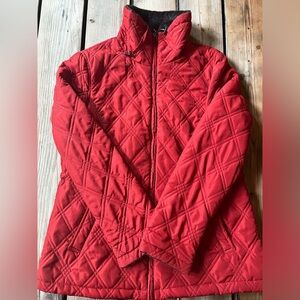Weatherproof Women Red w/Faux Fur Lining Coat w/ Zipper Closure Size Medium